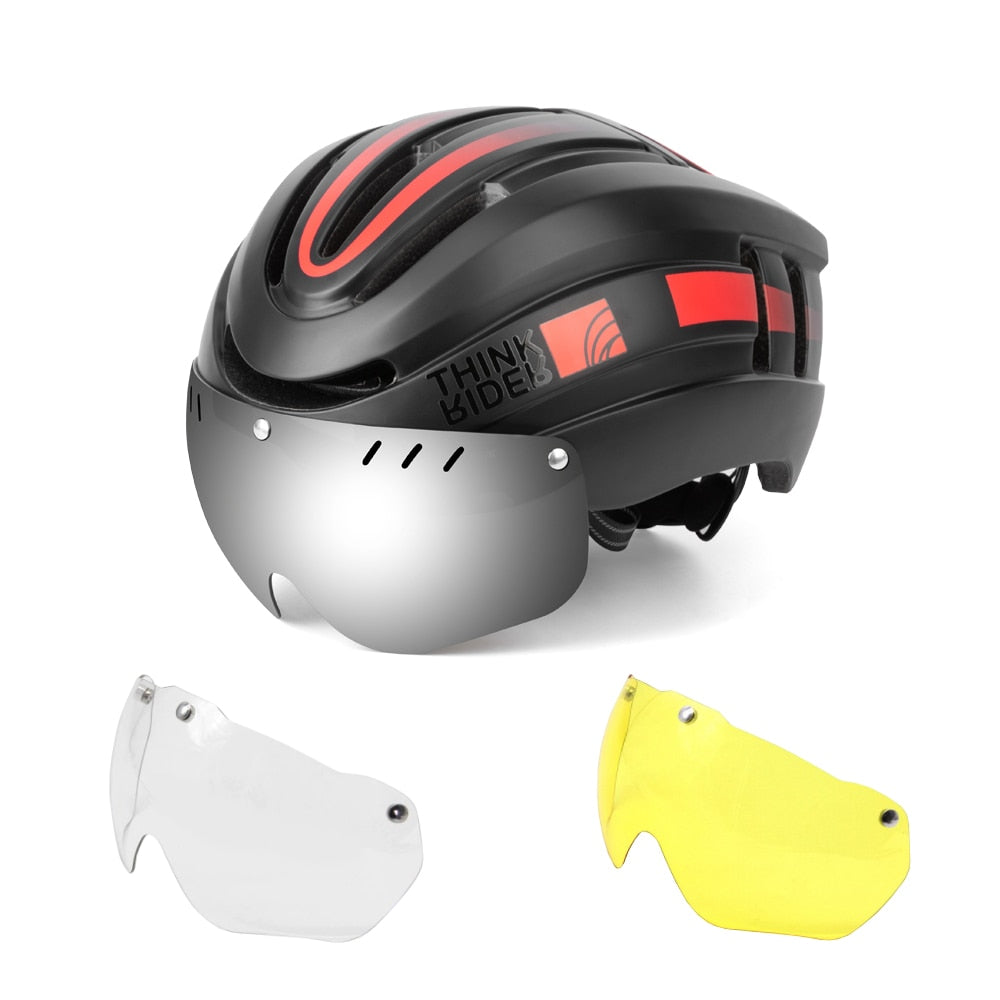 PROMEND Bicycle Light Rechargeable Mountain Road Bike Helmet