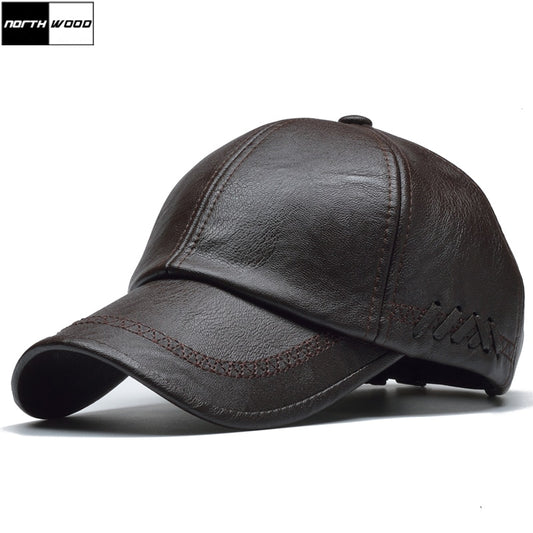 [NORTHWOOD] High Quality Leather Cap for Men