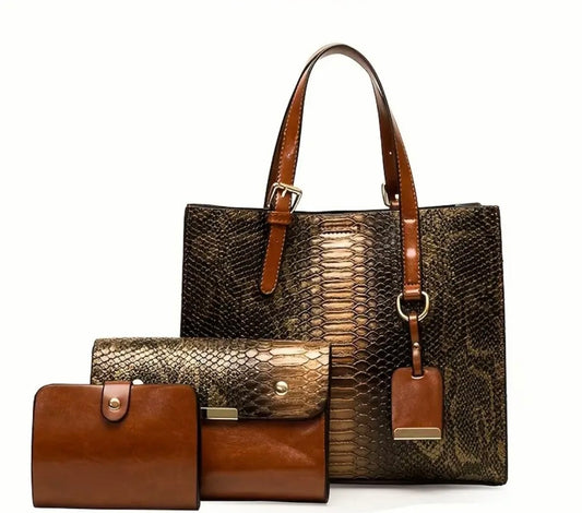 3 Piece Handbag/Clutch Set