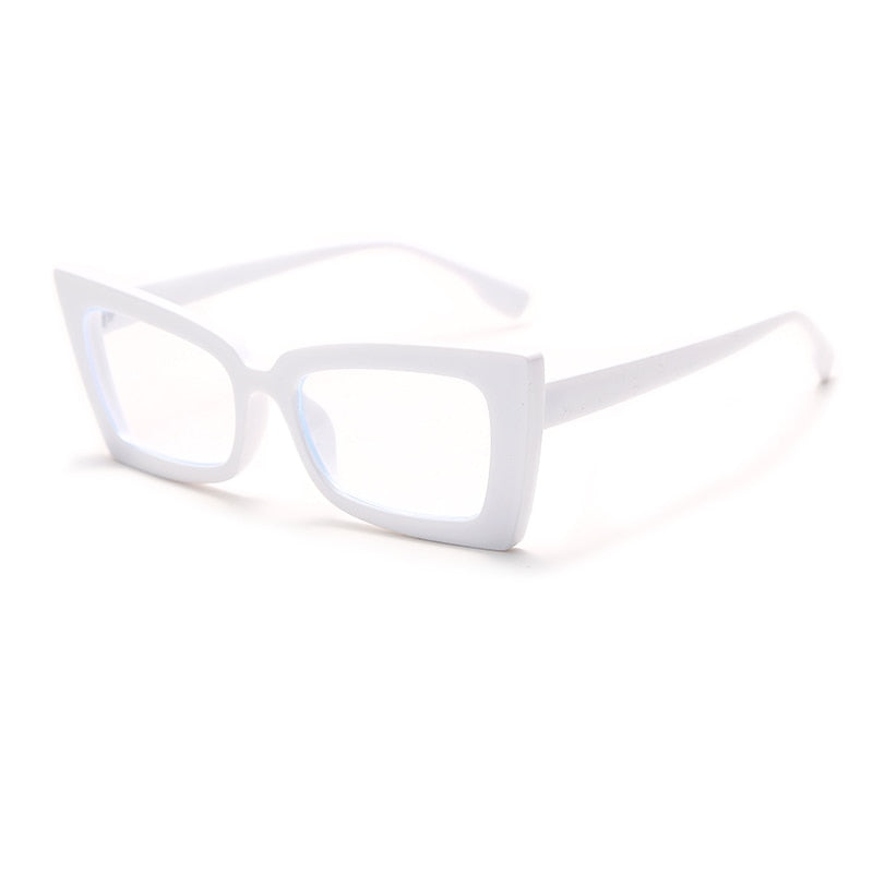 Fashion Ladies Cat Eye Flat Glasses