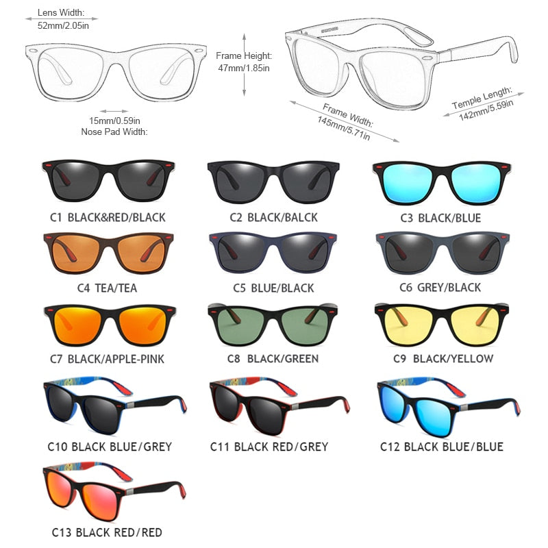FUQIAN Hot Sale Polarized Men & Women Classic Sunglasses