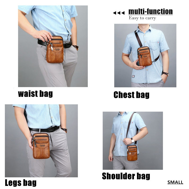 JEEP BULUO Men Small Shoulder Messenger Handbag