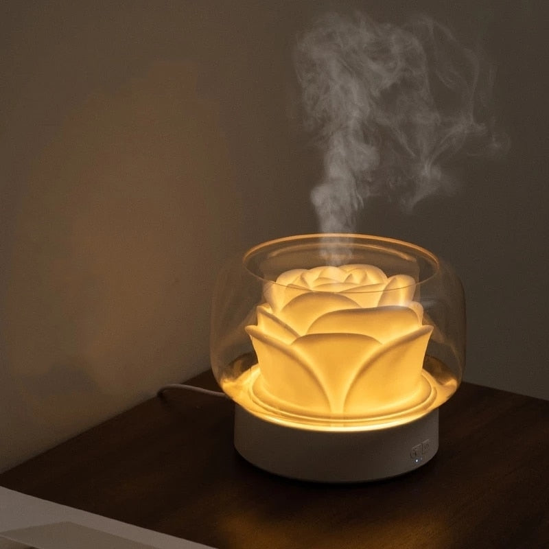 BPA Free Aroma Diffuser with Warm and Color LED Lamp Humidificator