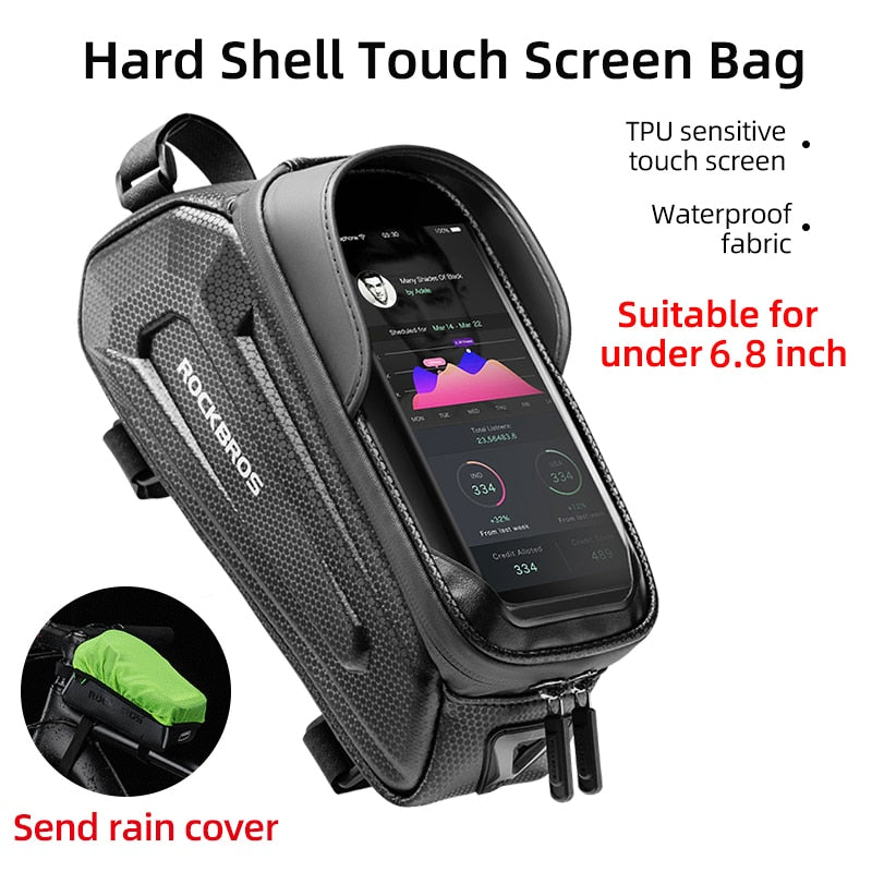 ROCKBROS Bicycle Waterproof Touch Screen 6.5 Phone Case