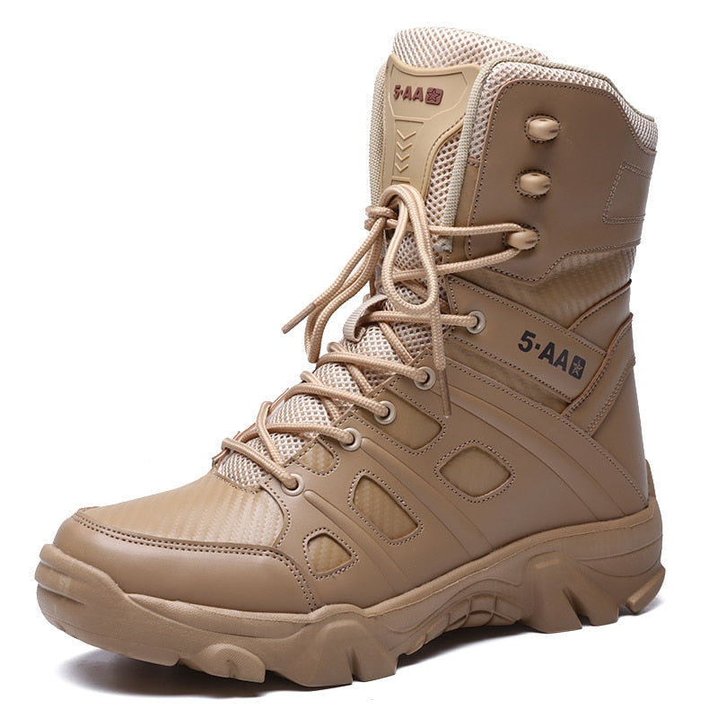 Military Tactical Men's Boots Special Force Leather Waterproof Boot