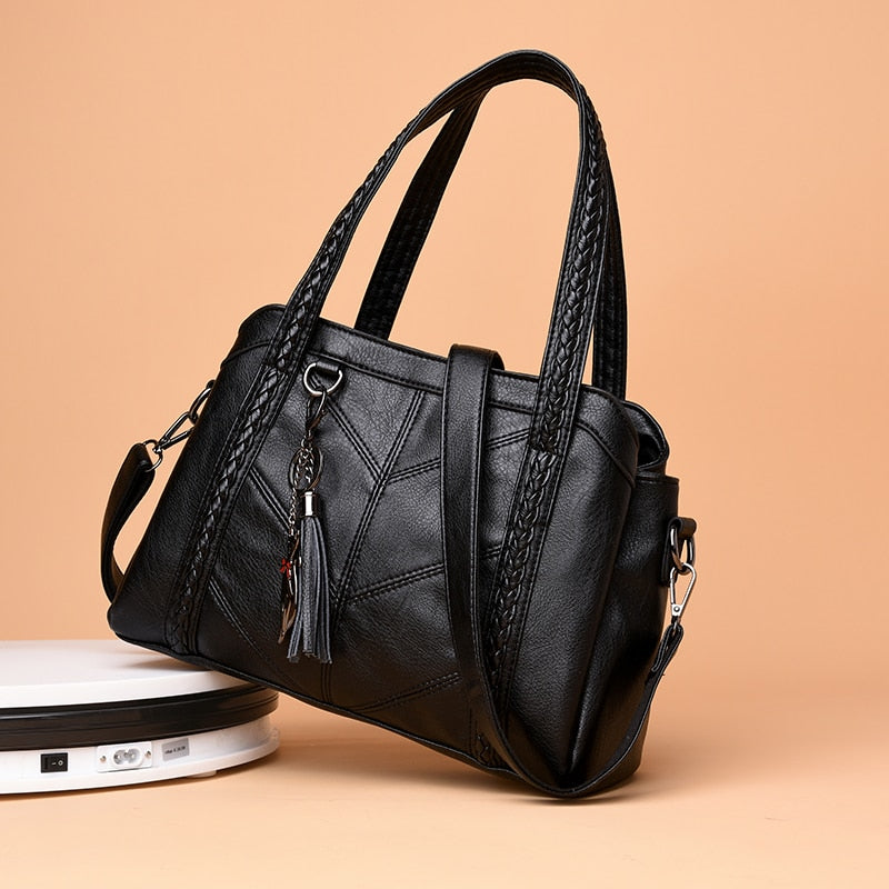 Luxury Sheepskin Leather Fashion Women Handbag