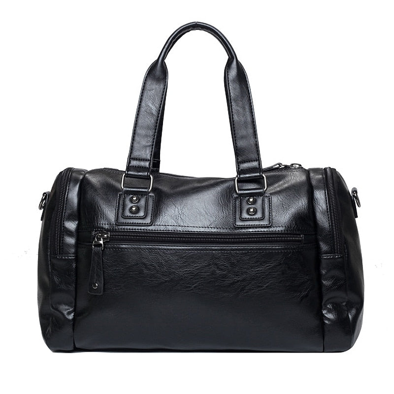 Luxury Style Men Leather Travel Handbag