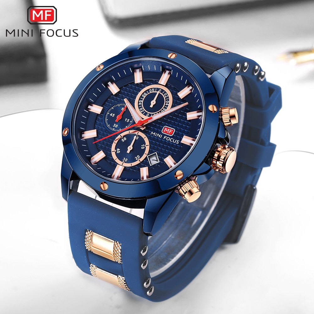 Men Chronograph Luxury Quartz Sports Watches