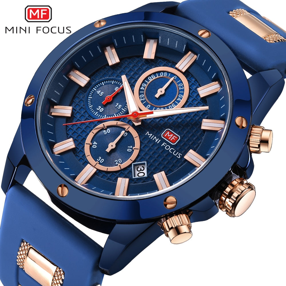 Men Chronograph Luxury Quartz Sports Watches