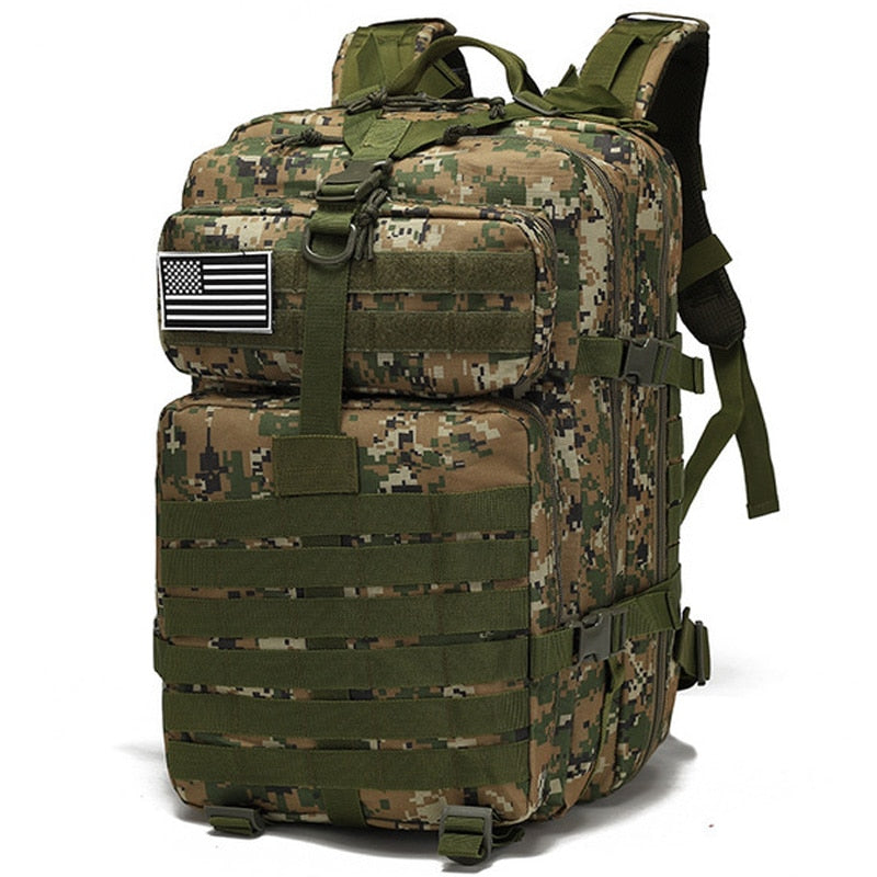 50L Waterproof Army Tactical Assault Backpack