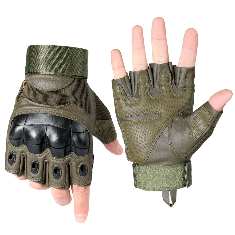 Touch Screen Tactical PU Leather (Army Military Combat Airsoft Sports Cycling Paintball Hunting) Full Finger Gloves