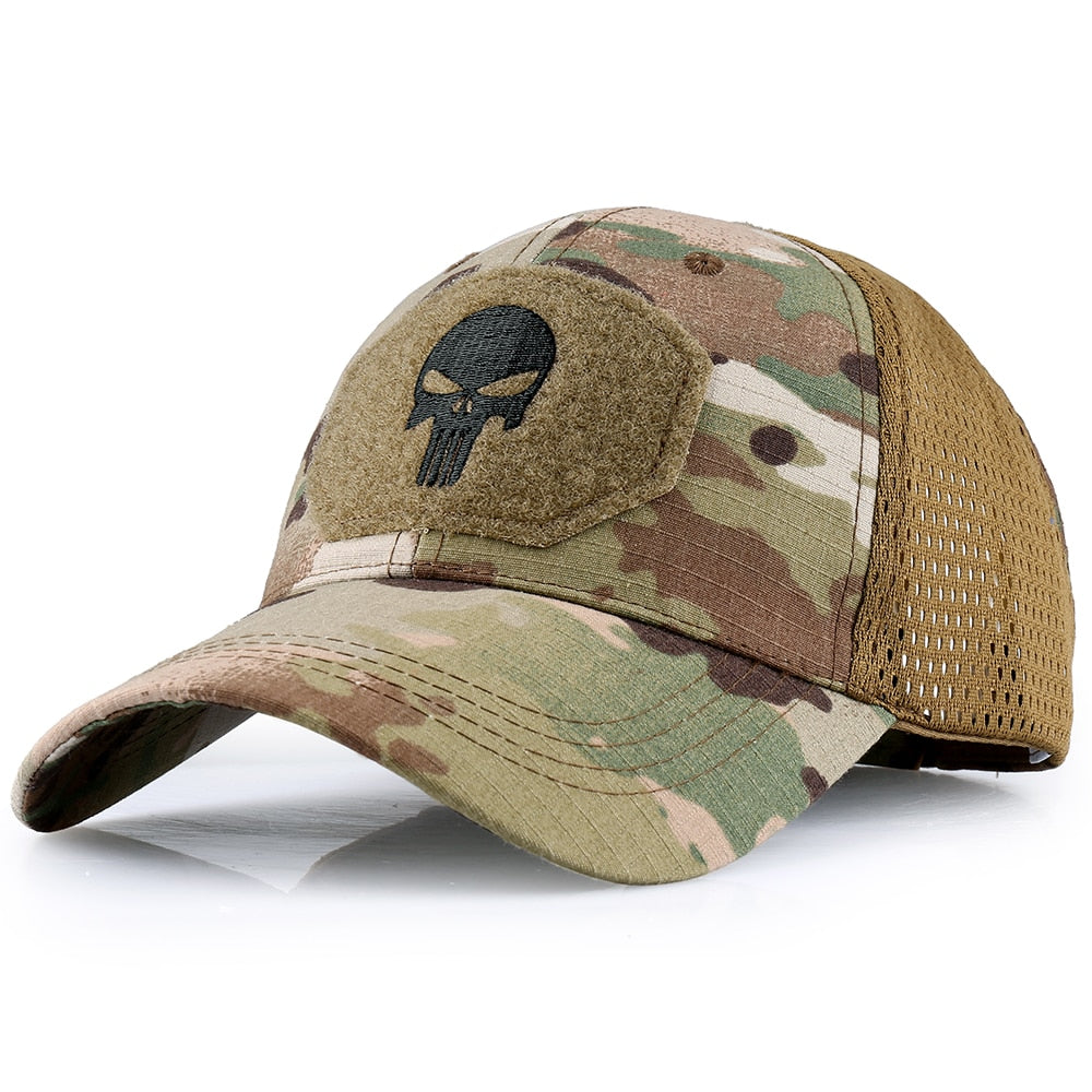 Camouflage Adjustable Mesh Tactical Hat