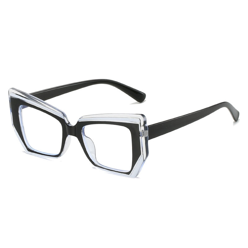 SHAUNA Polygon Cat Eyeglasses