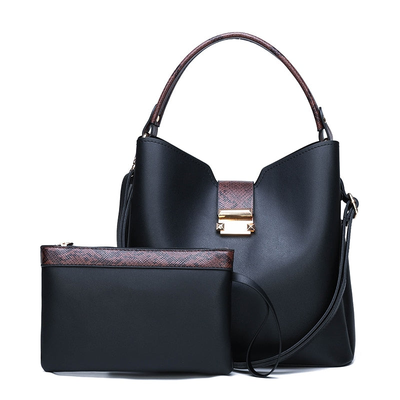 Women Leather Fashion Clutch Handbag
