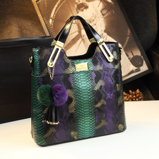 Luxury Cowhide Leather Women Handbag
