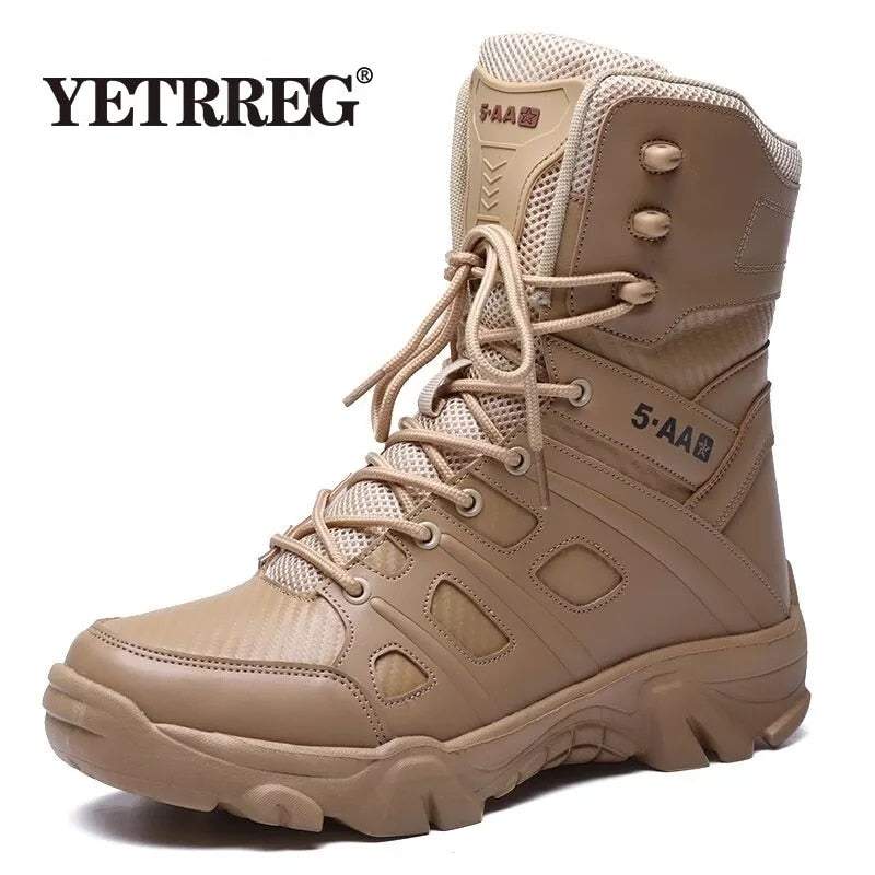 Military Tactical Men's Boots Special Force Leather Waterproof Boot