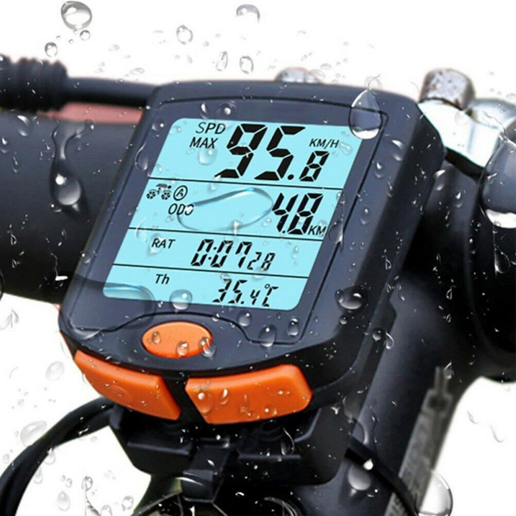Waterproof YT-813 Bicycle Computer Wired Digital Multifunction Speedometer