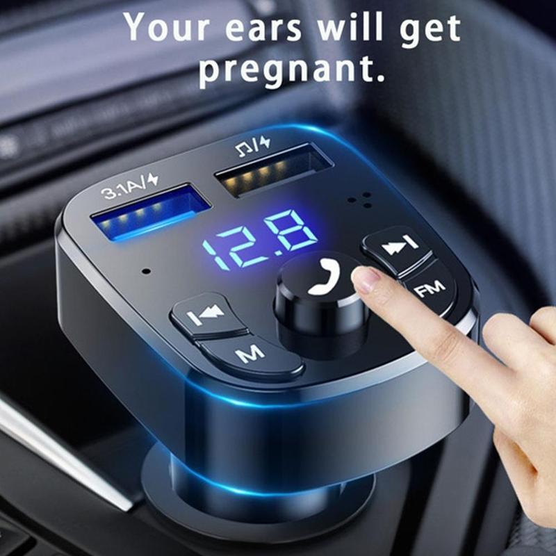 LCD Hands-Free Wireless Bluetooth-Compatible Car Kit MP3 Music Player