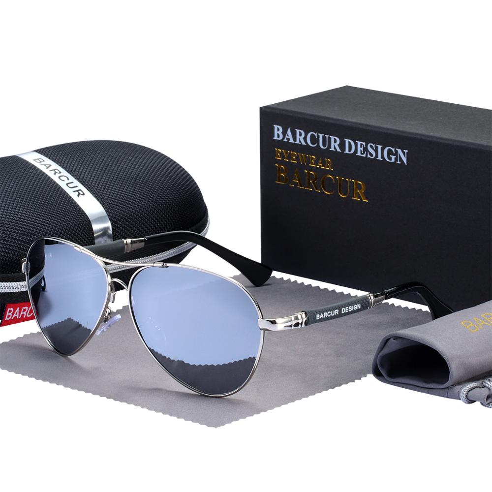 BARCUR Titanium Alloy Men's Sunglasses