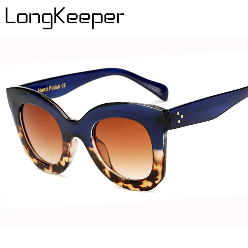 LongKeeper Cat Eye Vintage Sunglasses