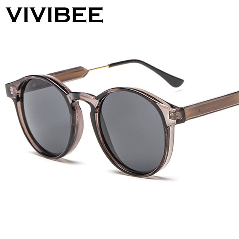VIVIBEE Transparent Women Vintage Square Sunglasses