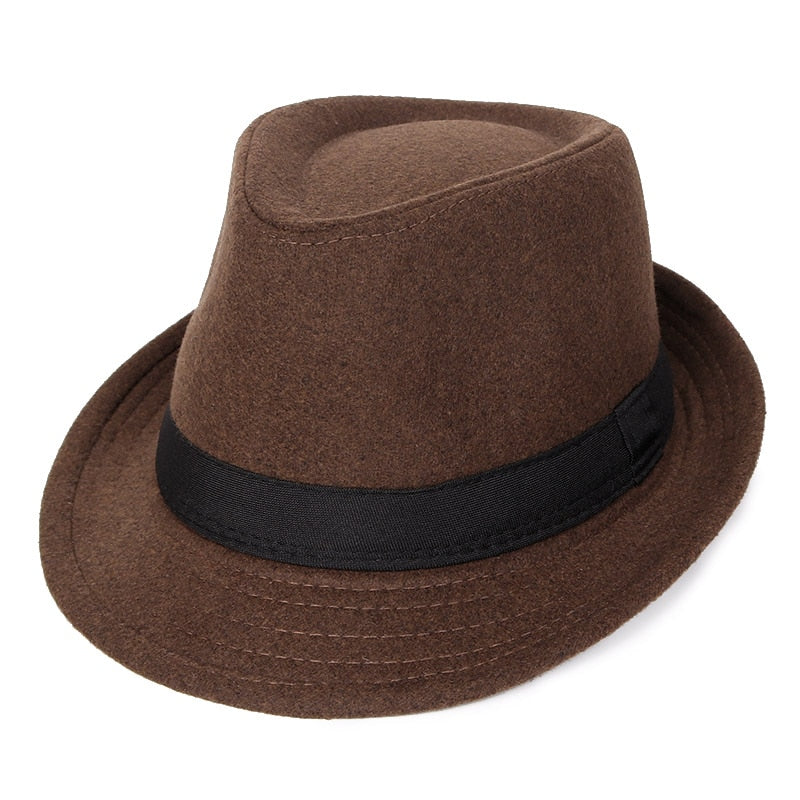Short Brim  Fedora Hat for Men