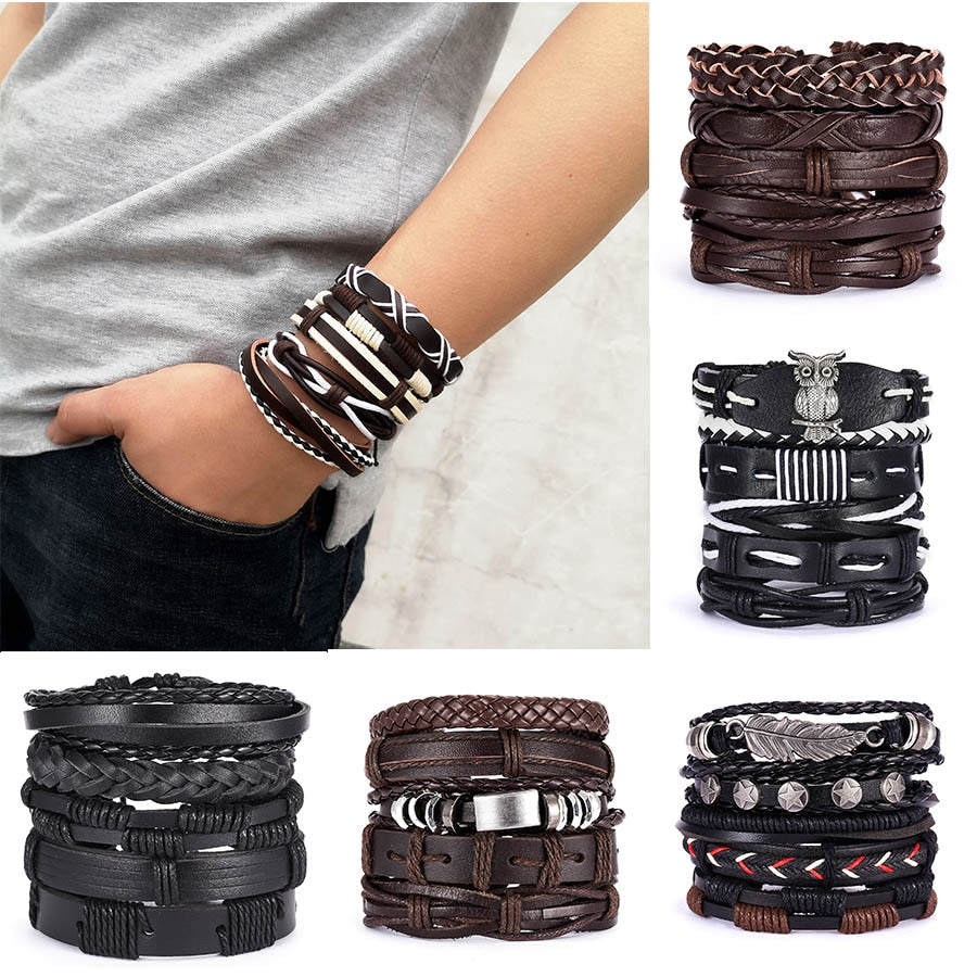 Multilayer Armband Leather Bracelet
