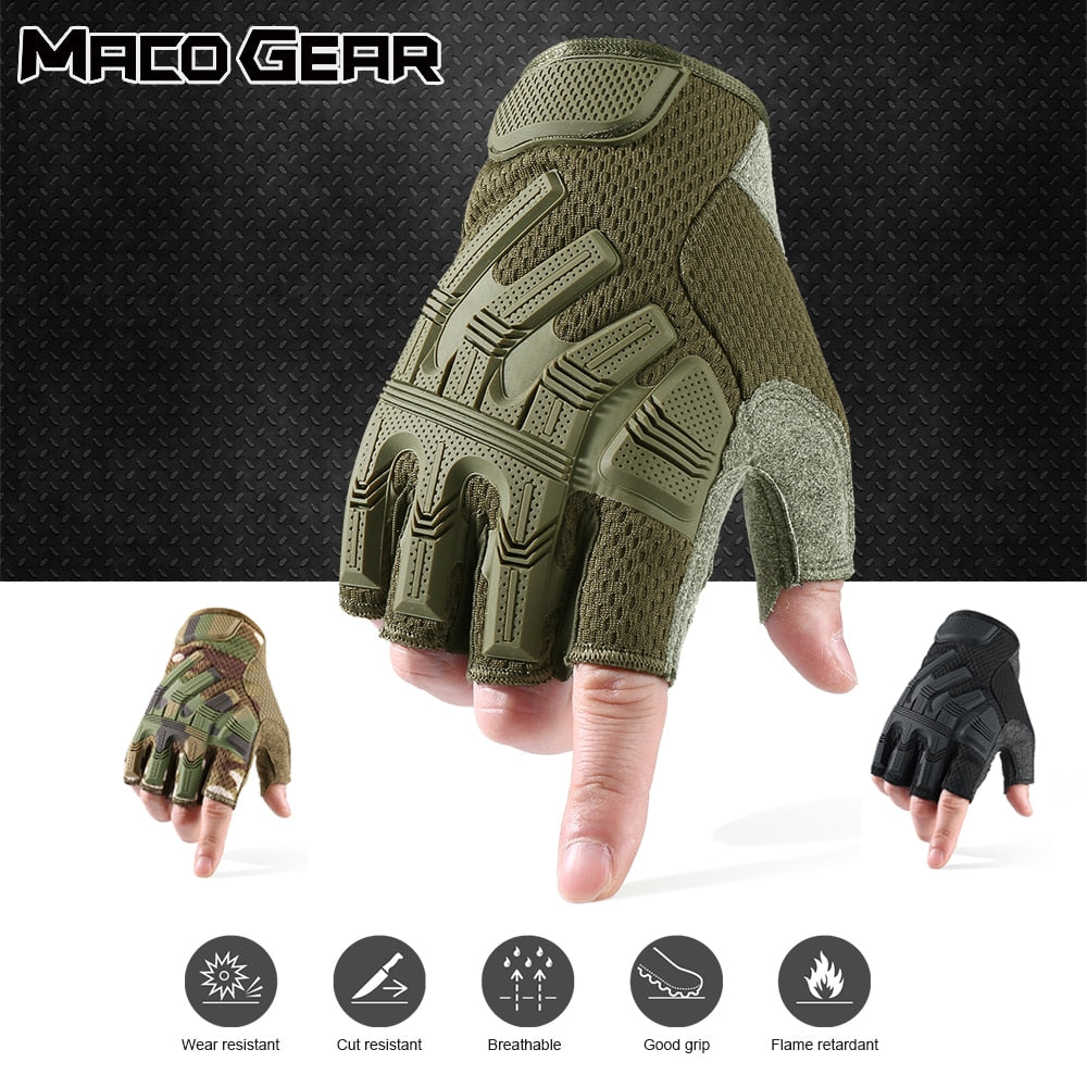 Half Finger Tactical Military Army Gloves